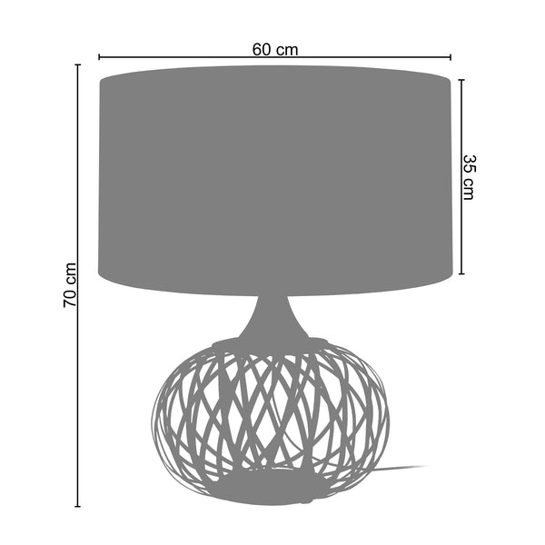 <transcy>Candeeiro de Mesa CITROUILLE  60cm - 1 Luz </transcy>