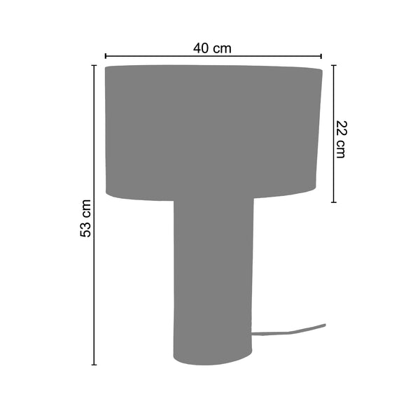 <transcy>Candeeiro de Mesa PADUA  40cm - 1 Luz </transcy>