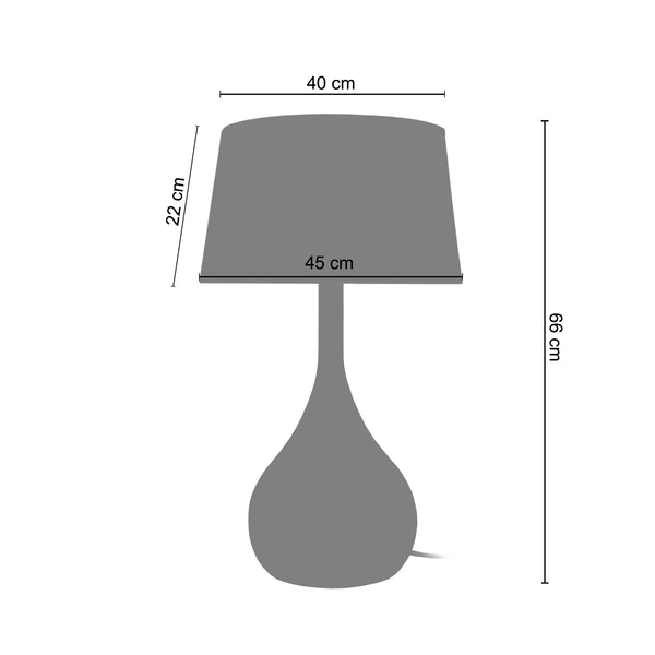 Lampe a poser TREVISO  45cm - 1 Lumière