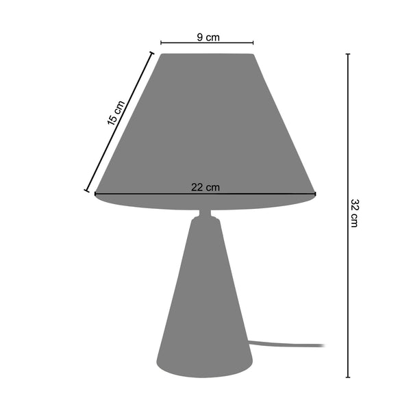 <transcy>Candeeiro de Mesa IRINA  22cm - 1 Luz </transcy>