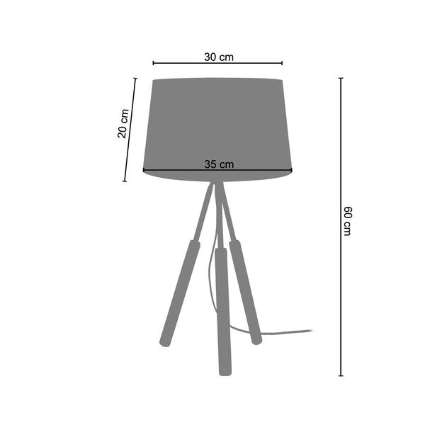 <tc>Candeeiro de Mesa GOTEBORG  35cm - 1 Luz </tc>