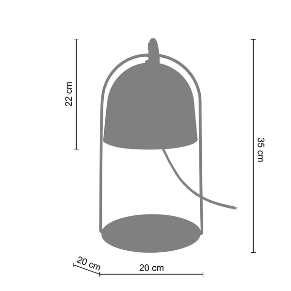 <transcy>Candeeiro de Mesa ELIOT  20cm - 1 Luz </transcy>