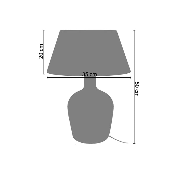 Lampe a poser BORDEAUX 35cm - 1 Lumière