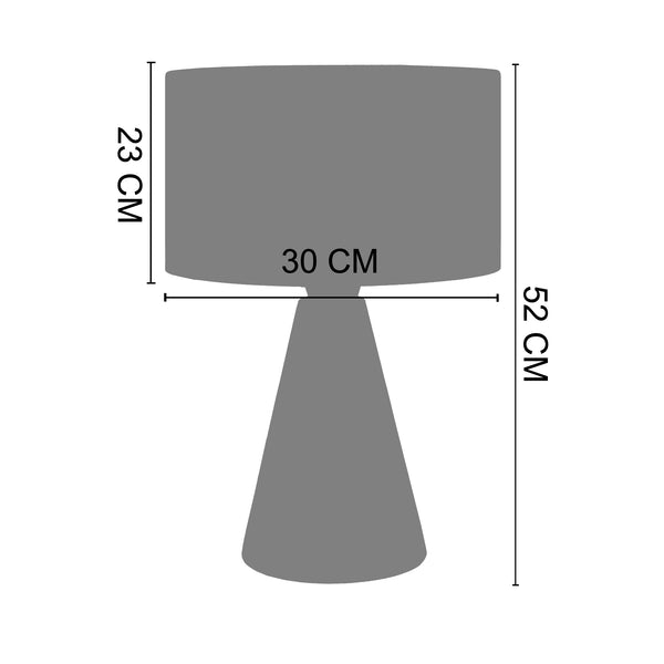 <transcy>Candeeiro de Mesa KONE V  35cm - 1 Luz </transcy>