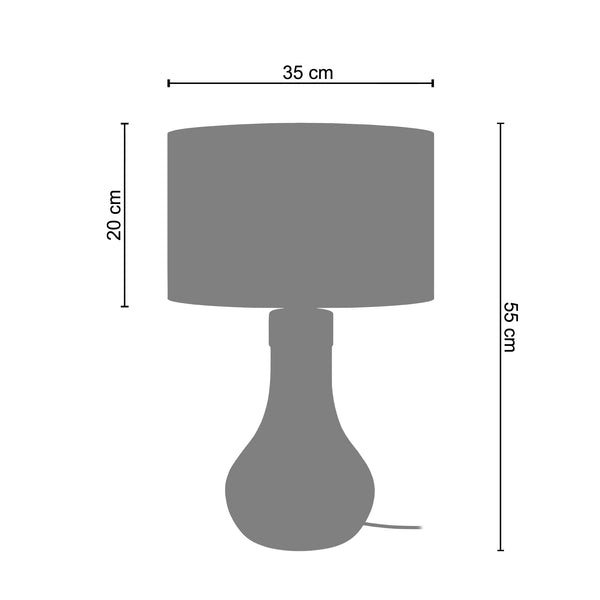 Lampe a poser KALUTARA  35cm - 1 Lumière