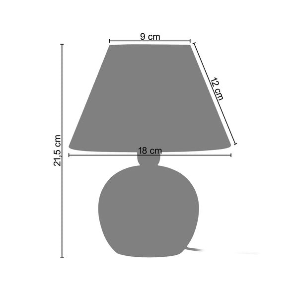 Lampe a poser BOULE BOIS 18cm - 1 Lumière