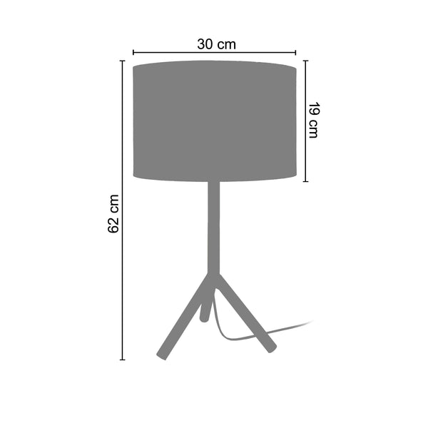 <transcy>Candeeiro de Mesa TRIDENT B  30cm - 1 Luz </transcy>