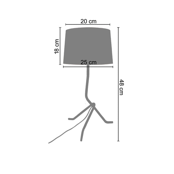 Lampe a poser PIED POPULET 25cm - 1 Lumière