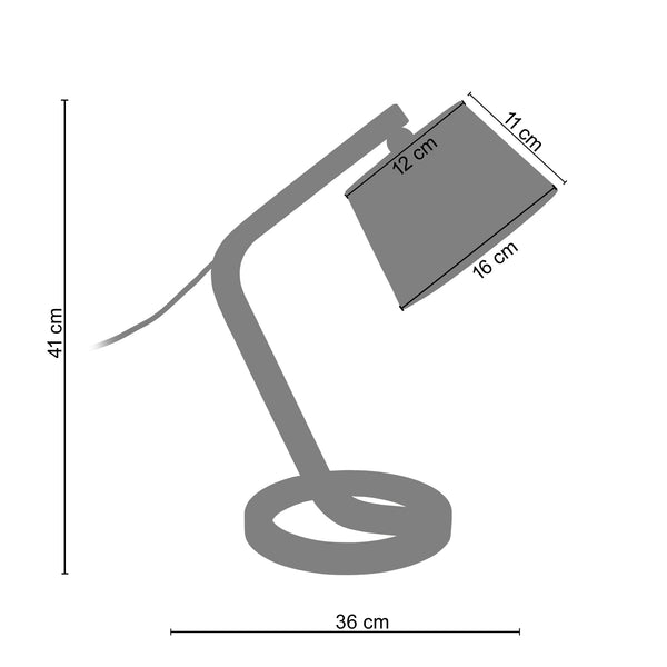 Lampe a poser MOKUZAI 36cm - 1 Lumière