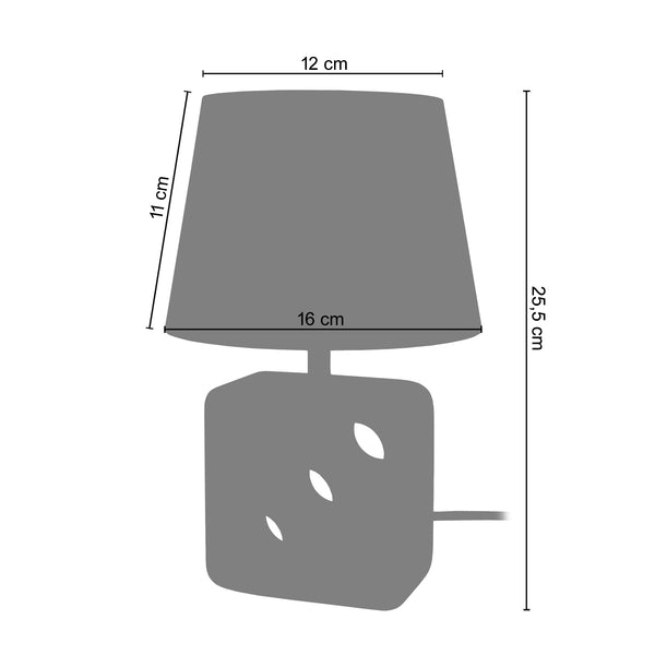 <transcy>Candeeiro de Mesa KIBO  16cm - 1 Luz </transcy>