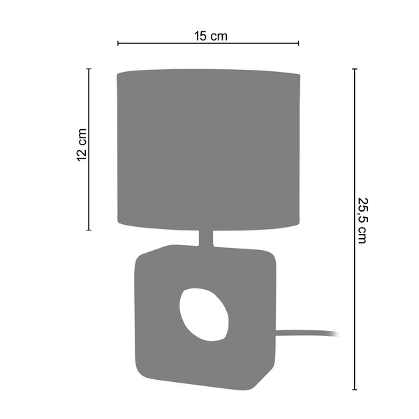 <tc>Candeeiro de Mesa KEBO  15cm - 1 Luz </tc>