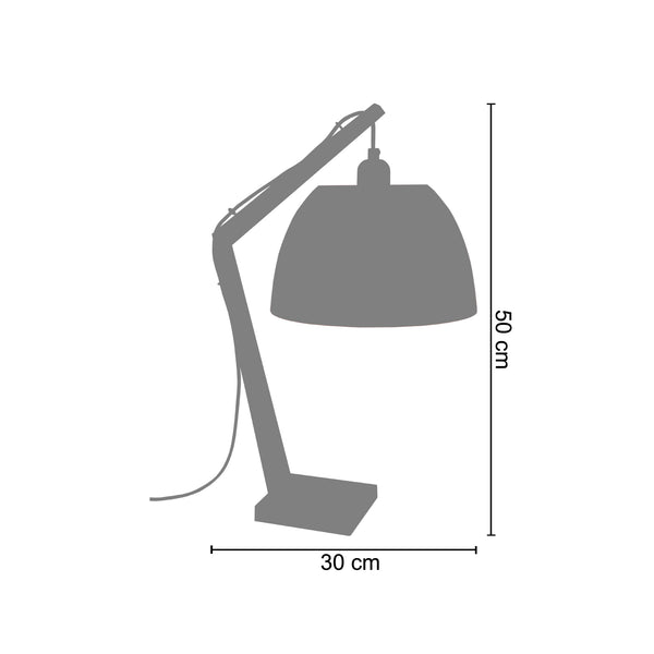 <transcy>Candeeiro de Mesa KRAN PLEXI  30cm - 1 Luz - SKU 64829</transcy>