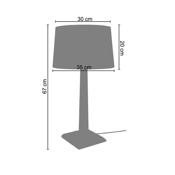 <tc>Candeeiro de Mesa TACKS  22cm - 1 Luz </tc>