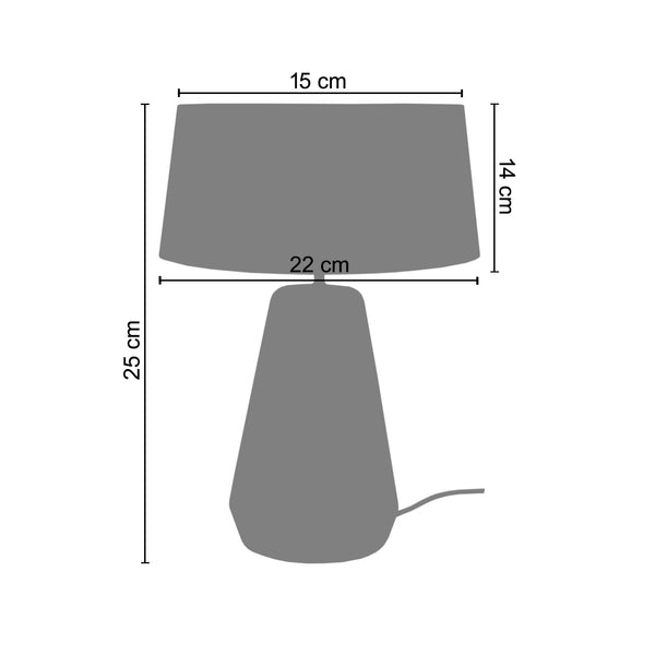 Lampe a poser MINI-REFLECT B 22cm - 1 Lumière