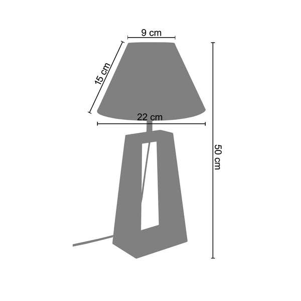 Lampe a poser MIKELLI 22cm - 1 Lumière