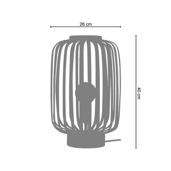 <tc>Candeeiro de Mesa LAM. BERNE  26cm - 1 Luz </tc>