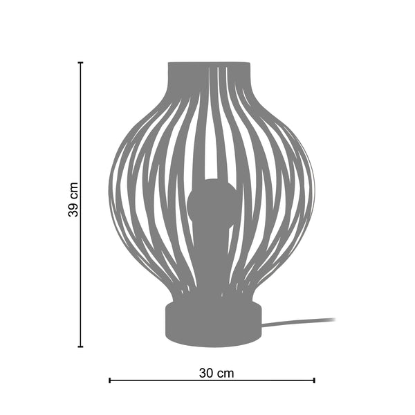 <tc>Candeeiro de Mesa LAM. BASEL  30cm - 1 Luz </tc>