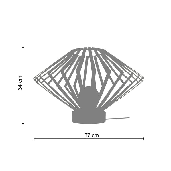 <transcy>Candeeiro de Mesa LAM. BÂLE  37cm - 1 Luz </transcy>