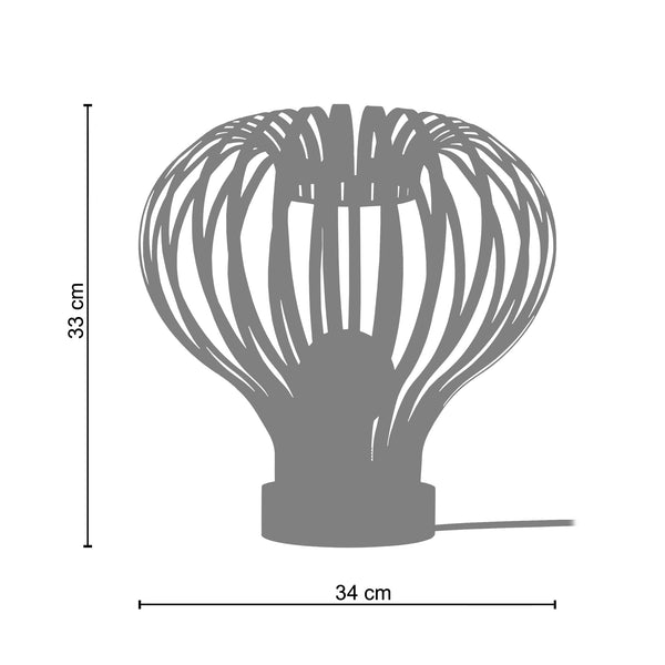 <tc>Candeeiro de Mesa LAM.LUGANO  34cm - 1 Luz </tc>