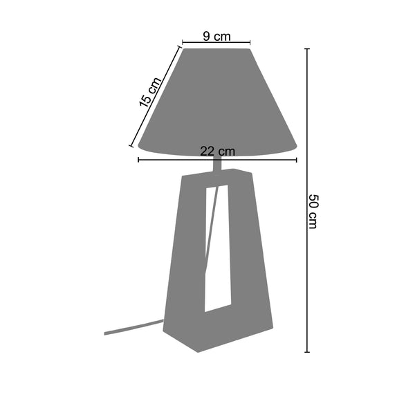 Lampe a poser MIKELLI 22cm - 1 Lumière