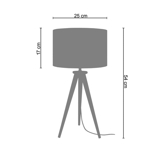 <transcy>Candeeiro de Mesa ARHUS  30cm - 1 Luz </transcy>