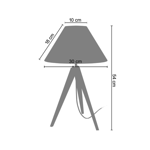 <tc>Candeeiro de Mesa IDUN B  30cm - 1 Luz</tc>