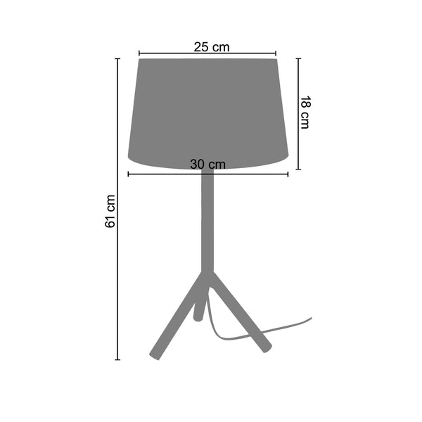 Lampe a poser TRIDENT C 30cm - 1 Lumière