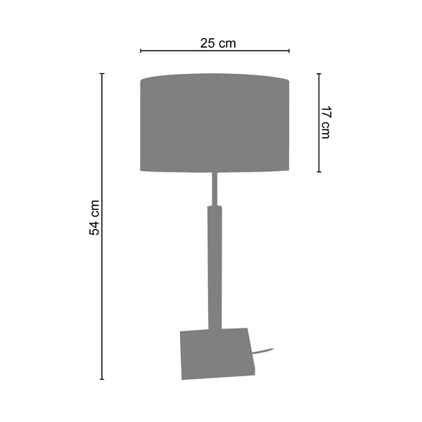 <transcy>Candeeiro de Mesa HOD B  30cm - 1 Luz  </transcy>