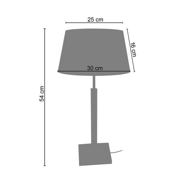 <transcy>Candeeiro de Mesa HOD B  30cm - 1 Luz </transcy>