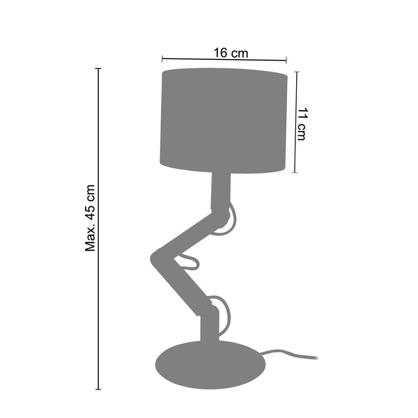 <transcy>Candeeiro de Mesa GERI  16cm - 1 Luz </transcy>