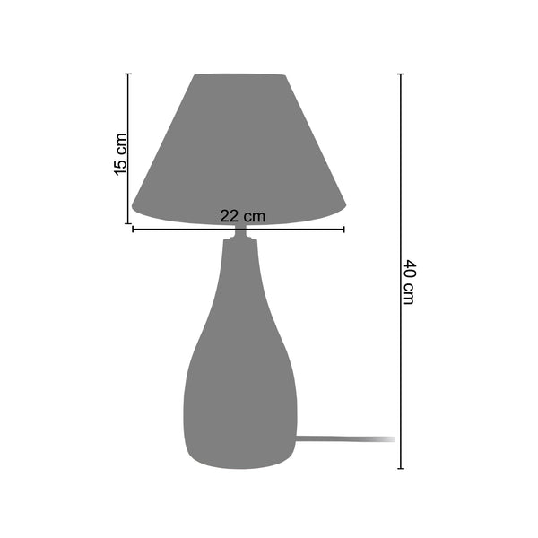 Lampe a poser BOUTEILLE BOIS 22cm - 1 Lumière