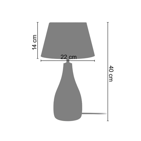 Lampe a poser BOUTEILLE BOIS 22cm - 1 Lumière