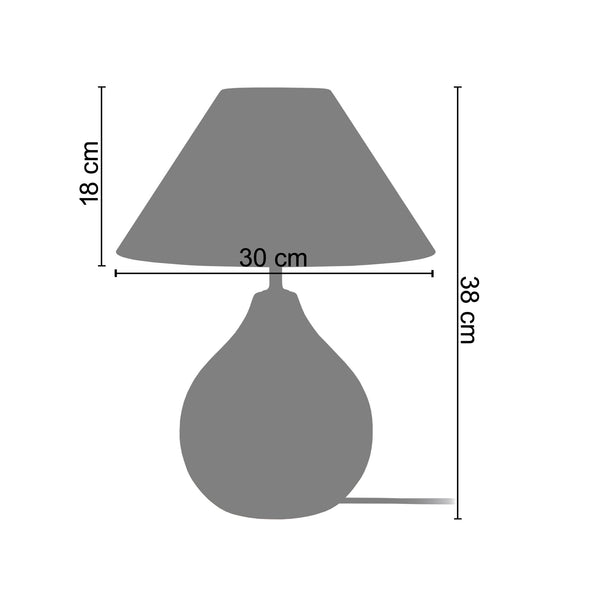 <tc>Candeeiro de Mesa BOUTEILLE BOIS  22cm - 1 Luz </tc>