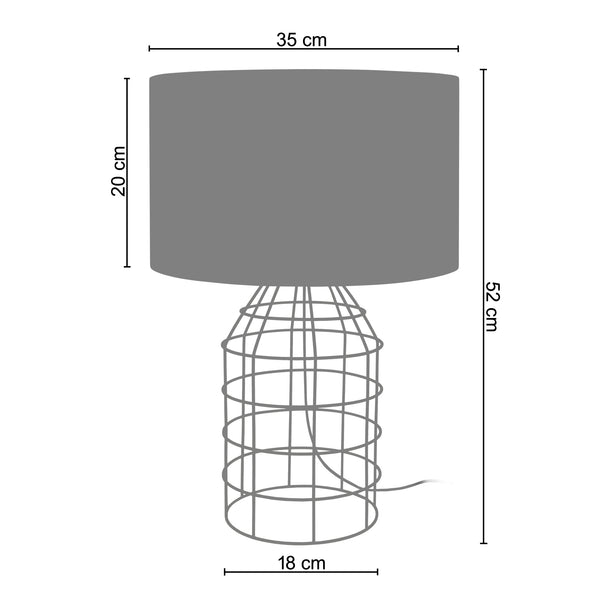 Lampe a poser CRAPAROLA 35cm - 1 Lumière