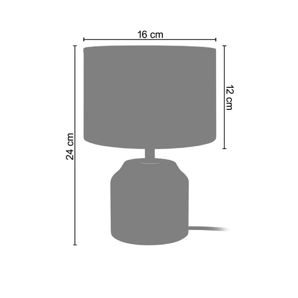 <tc>Candeeiro de Mesa MARY A  16cm - 1 Luz  </tc>