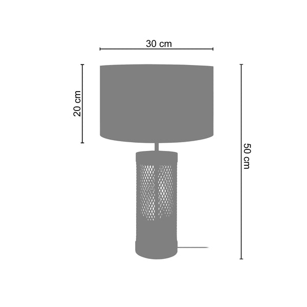 <transcy>Candeeiro de Mesa ADONIS  30cm - 1 Luz - SKU 65590</transcy>