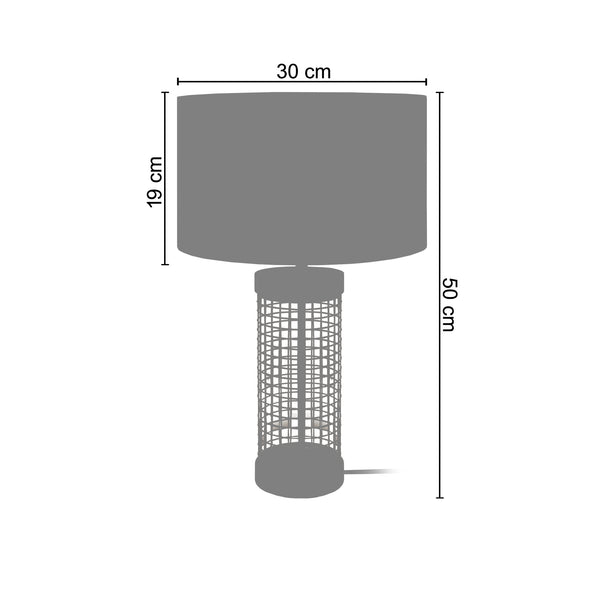 Lampe a poser NOIRON 30cm - 1 Lumière