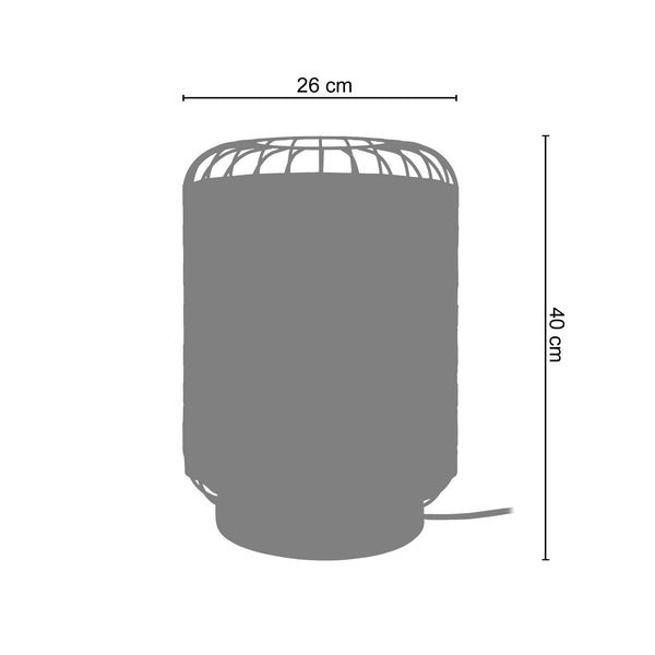 <transcy>Candeeiro de Mesa TRESSÉ-MINDAT  26cm - 1 Luz </transcy>