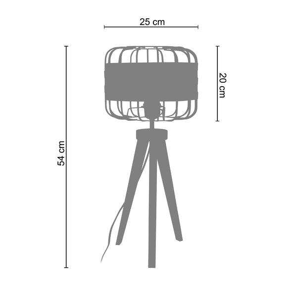 <tc>Candeeiro de Mesa TRESSÉ.BAGO C  25cm - 1 Luz  </tc>