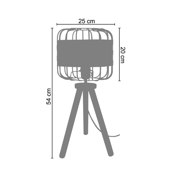 <transcy>Candeeiro de Mesa TRESSÉ.BAGO R  25cm - 1 Luz </transcy>