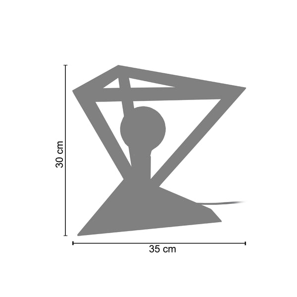 <transcy>Candeeiro de Mesa TÉTRAÈDRE A  35cm - 1 Luz </transcy>