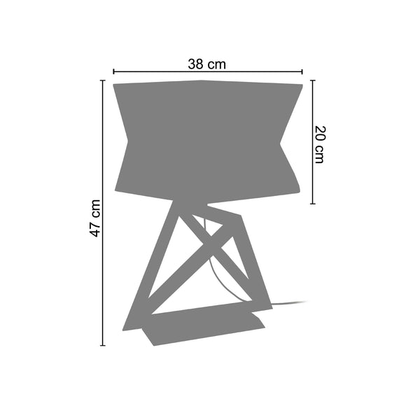 <transcy>Candeeiro de Mesa TÉTRAÈDRE 3T  38cm - 1 Luz </transcy>