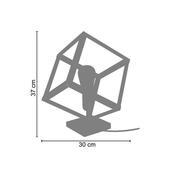 <transcy>Candeeiro de Mesa HEXAÈDRE 20  30cm - 1 Luz </transcy>