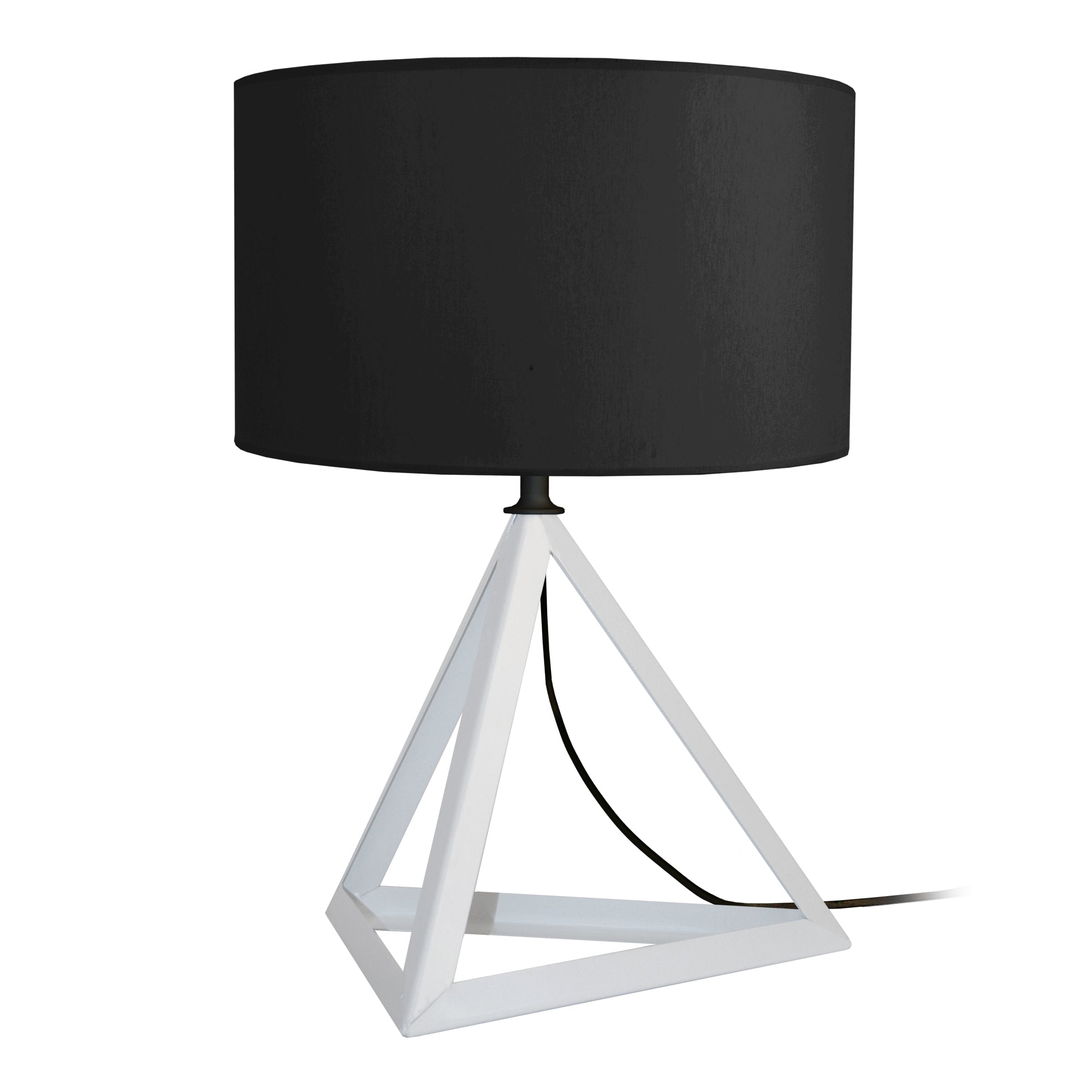 Lampe a poser TÉTRAÈDRE MÉTAL 30cm - 1 Lumière