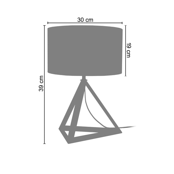 <transcy>Candeeiro de Mesa ALFENA  30cm - 1 Luz </transcy>