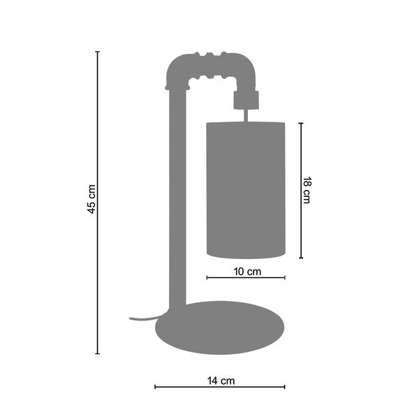 <tc>Candeeiro de Mesa HYDRAULIK A  14cm - 1 Luz  </tc>