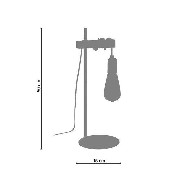 <tc>Candeeiro de Mesa BROOKLYN  15cm - 1 Luz </tc>