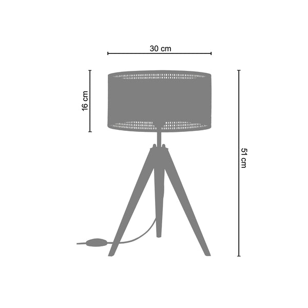 <transcy>Candeeiro de Mesa GOA  30cm - 1 Luz </transcy>