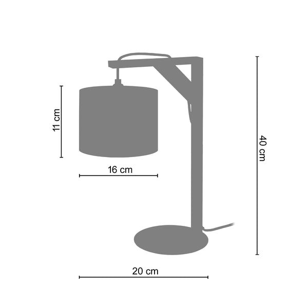 Lampe a poser ÉQUERRE 20cm - 1 Lumière