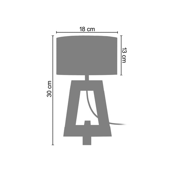 <transcy>Candeeiro de Mesa VILLARS  19cm - 1 Luz </transcy>